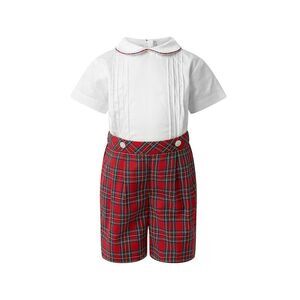 Rachel Riley  Tartan Shirt & Short Set